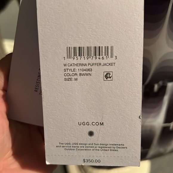 NWT UGG Catherine Puffer Jacket size medium - Picture 14 of 15